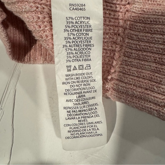 Place Soft Pink Knit Sweater Size 5/6 - Picture 7 of 8